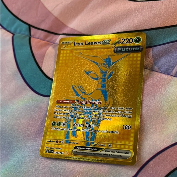 Pokemon Other - gold iron leaves ex prismatic evolutions